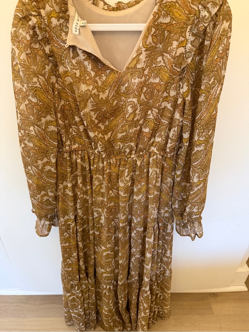 Moon River Paisley Maxi Dress